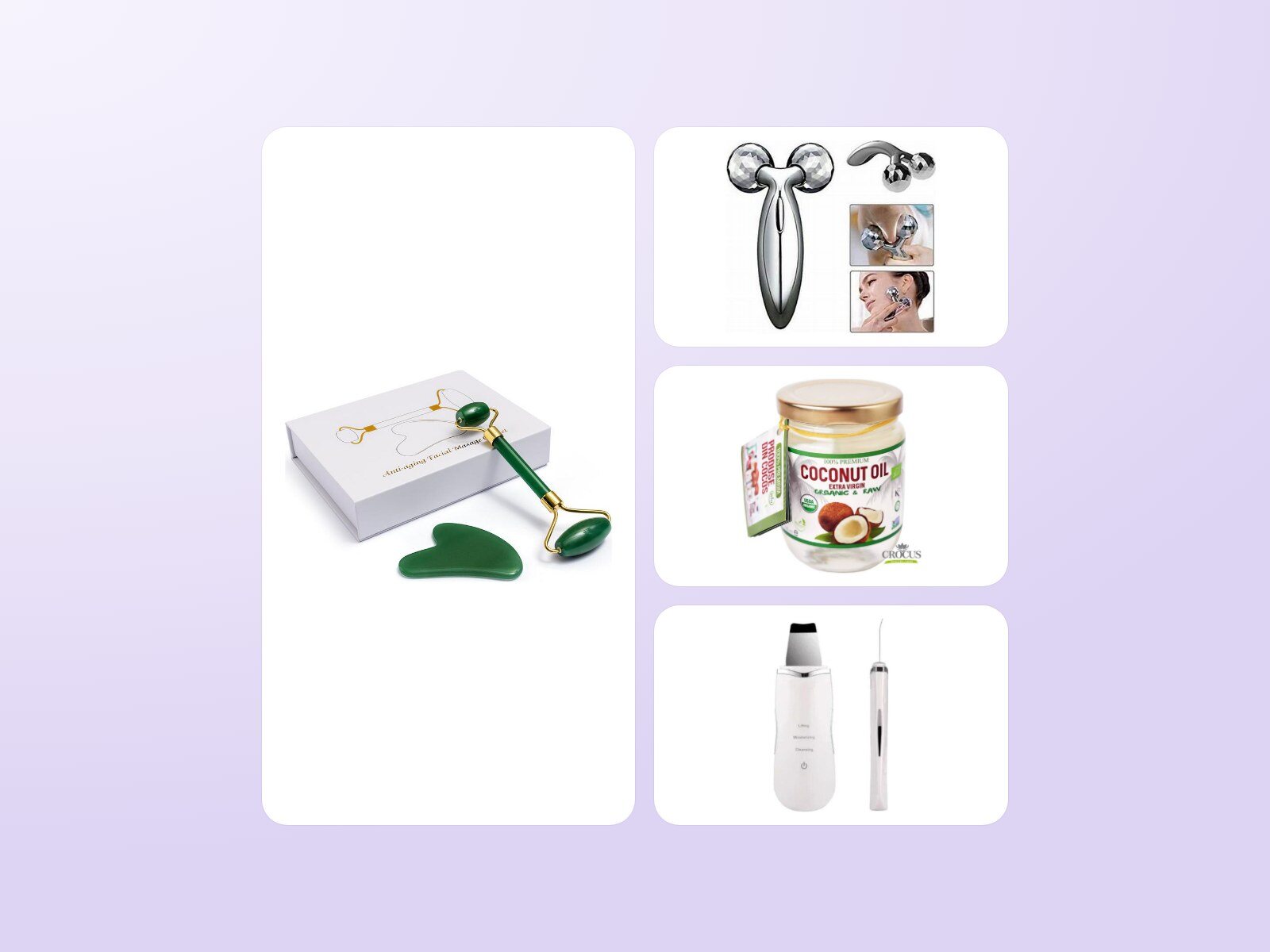 Set pentru masaj facial cu gua-sha