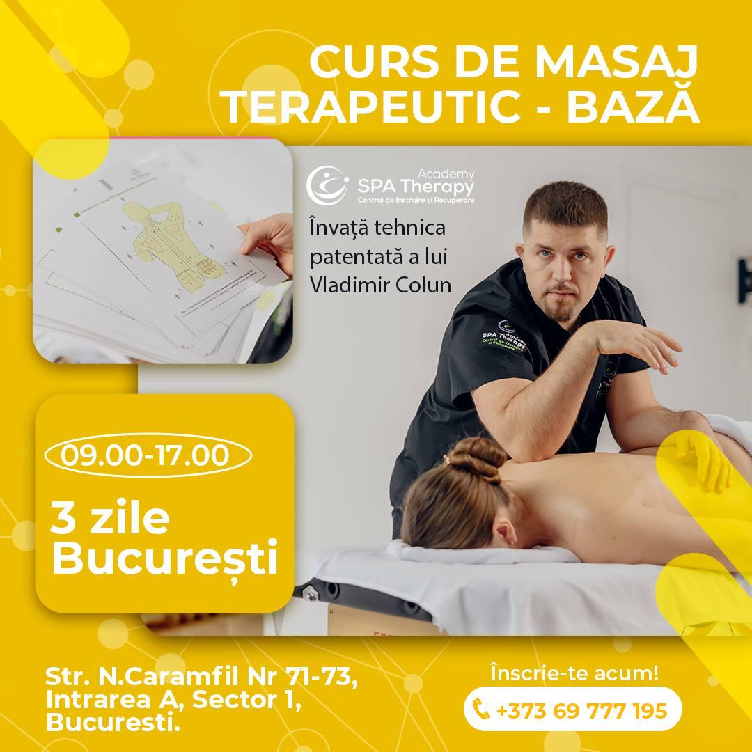 CURS de Masaj Terapeutic de bază - Bucuresti