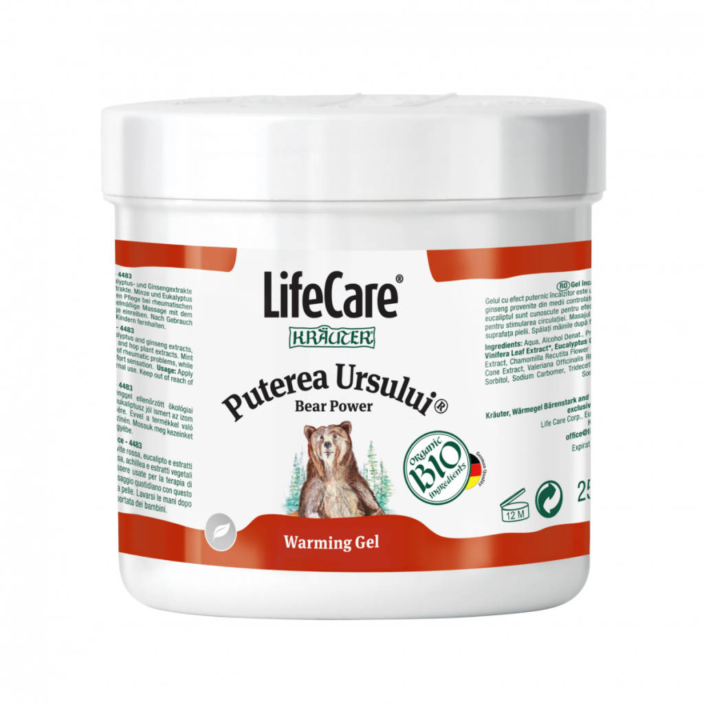 Gel incalzitor (Puterea Ursului) Life Care 250 ml - 1