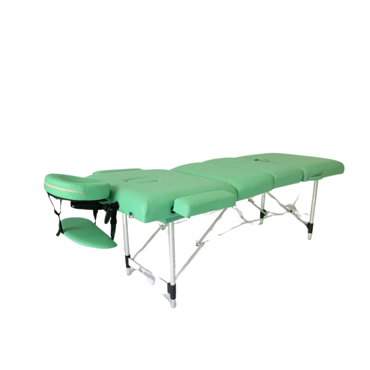 Masă de masaj 4 sectiuni (portabilă/65 cm/metal) Verde - imaginea 10