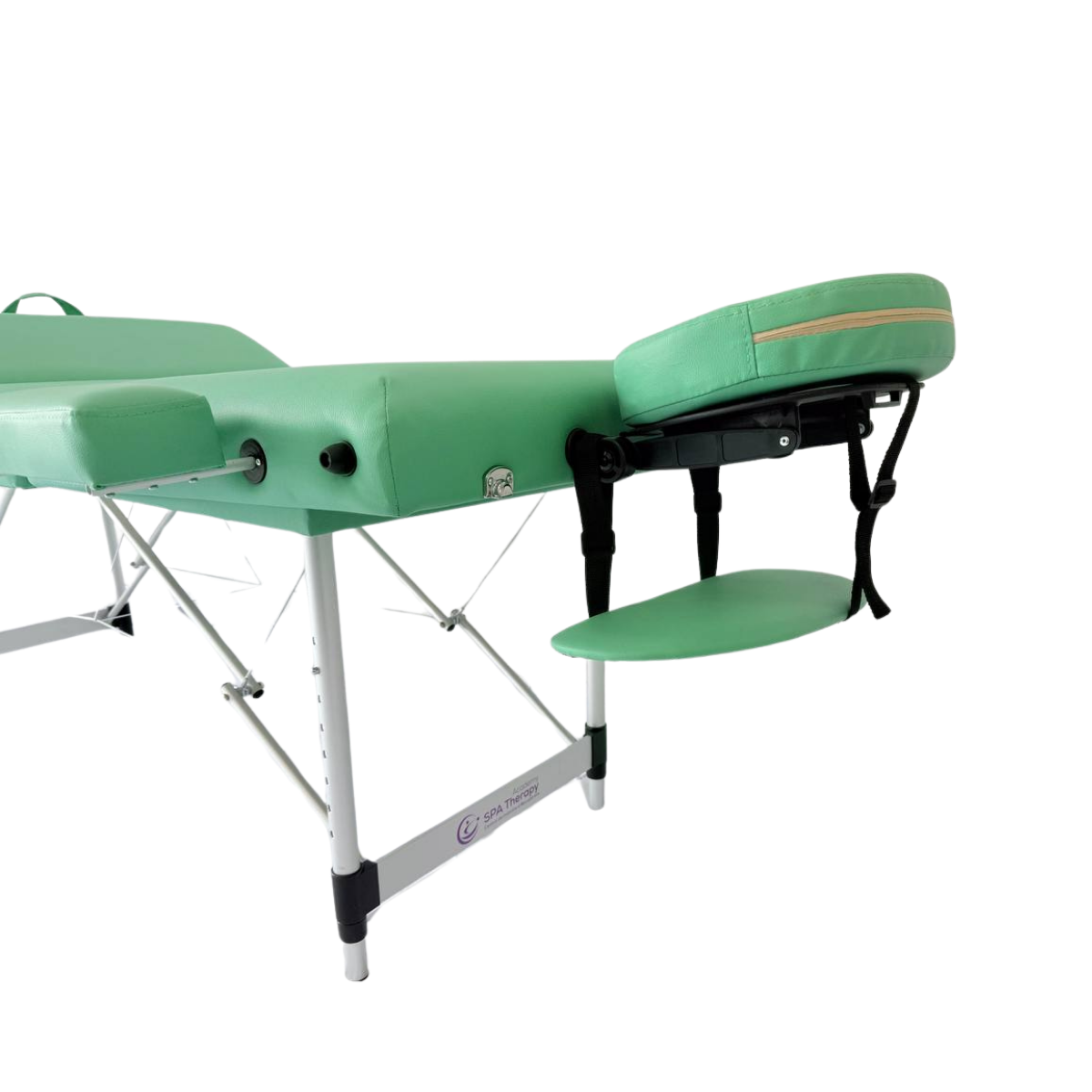 Masă de masaj 4 sectiuni (portabilă/65 cm/metal) Verde - imaginea 14