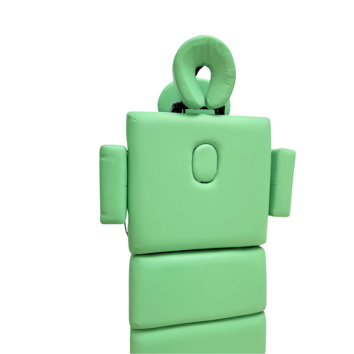 Masă de masaj 4 sectiuni (portabilă/65 cm/metal) Verde - imaginea 6