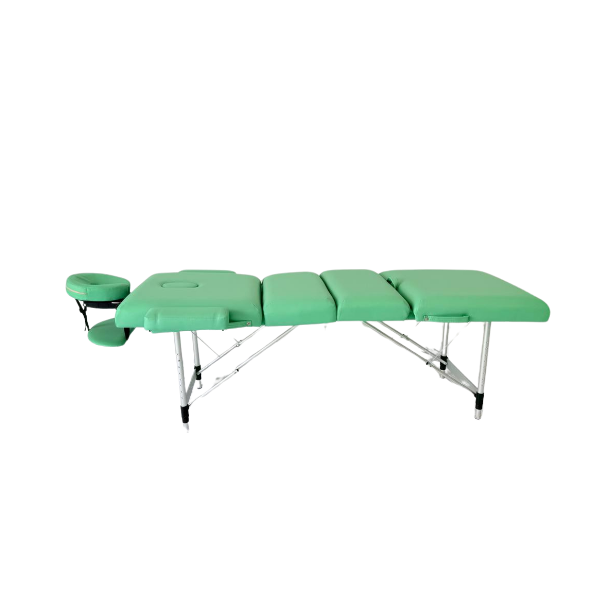 Masă de masaj 4 sectiuni (portabilă/65 cm/metal) Verde - imaginea 9