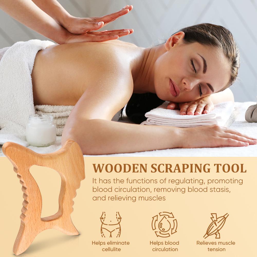 Gua-sha  din lemn Multifunctională - 5