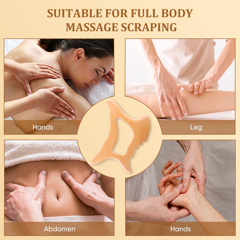 Gua-sha  din lemn Multifunctională - 8