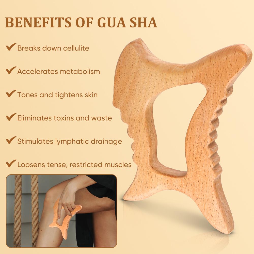 Gua-sha  din lemn Multifunctională - 6