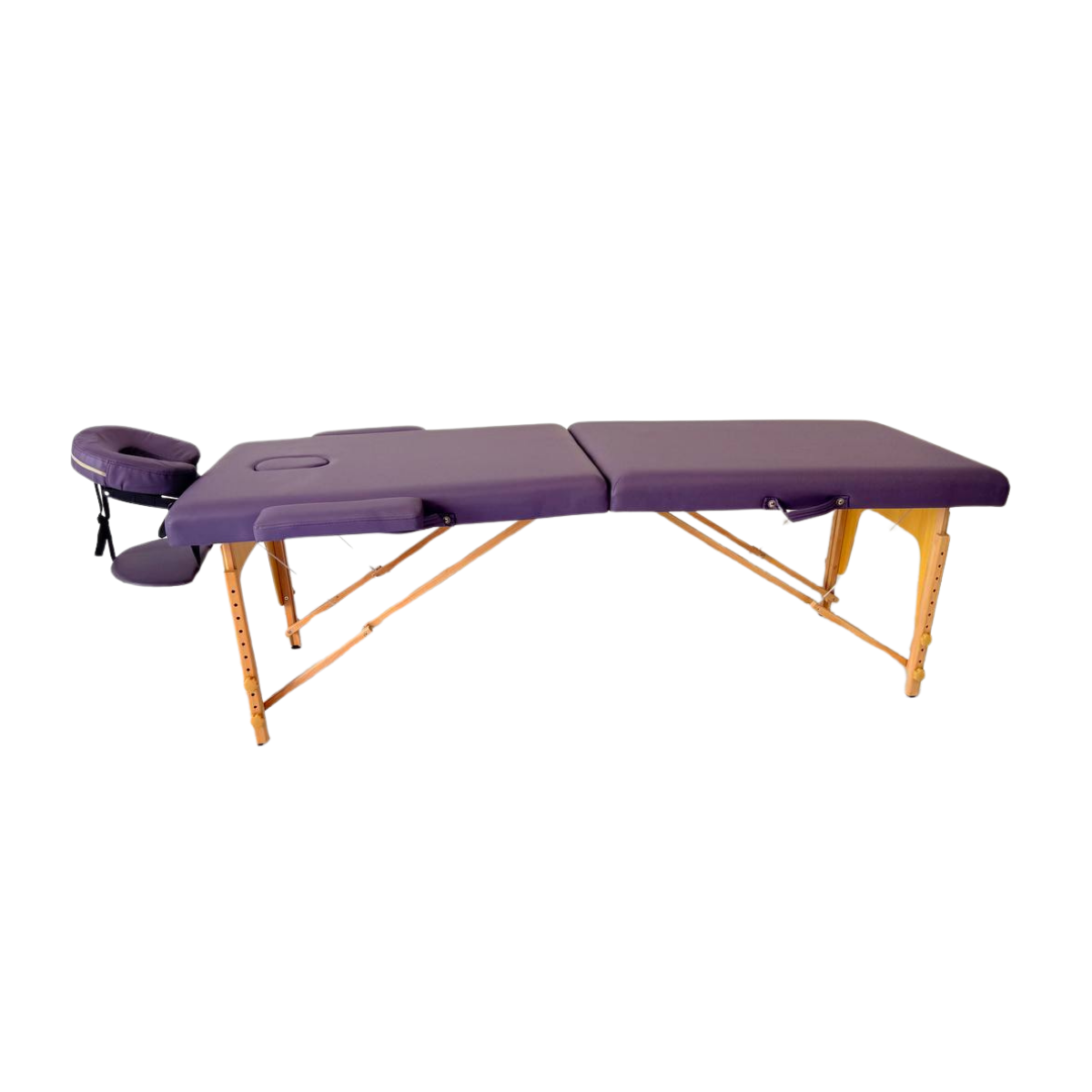 Masă de masaj lemn, 2 secțiuni, 65cm Verde / Violet Aprins / Sur /Violet. - imaginea 17