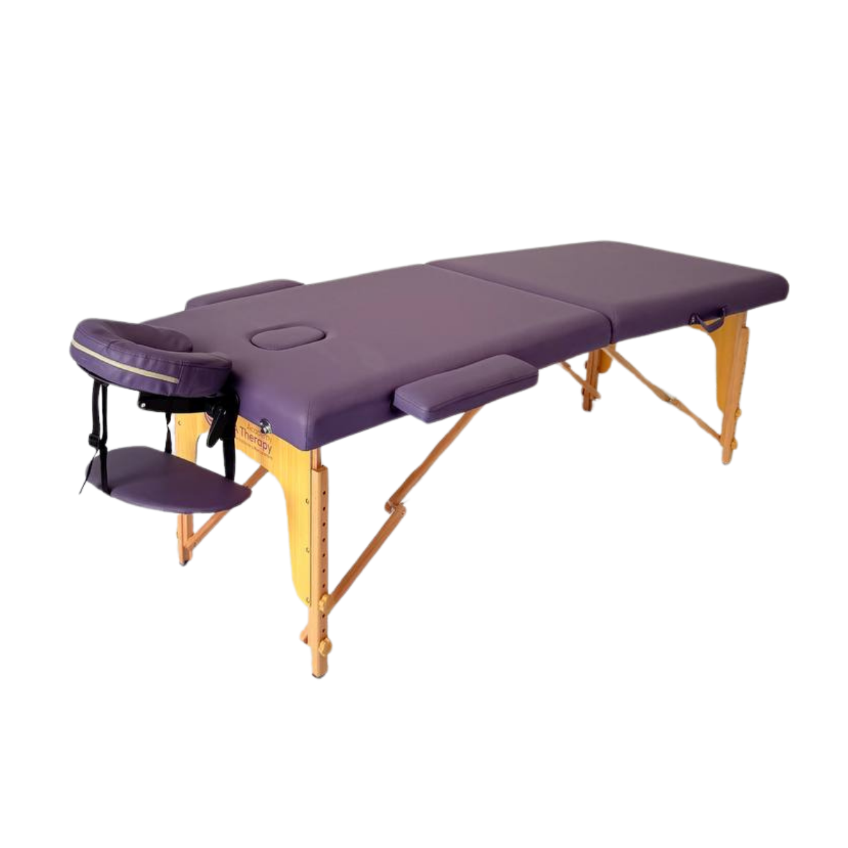 Masă de masaj lemn, 2 secțiuni, 65cm Verde / Violet Aprins / Sur /Violet.