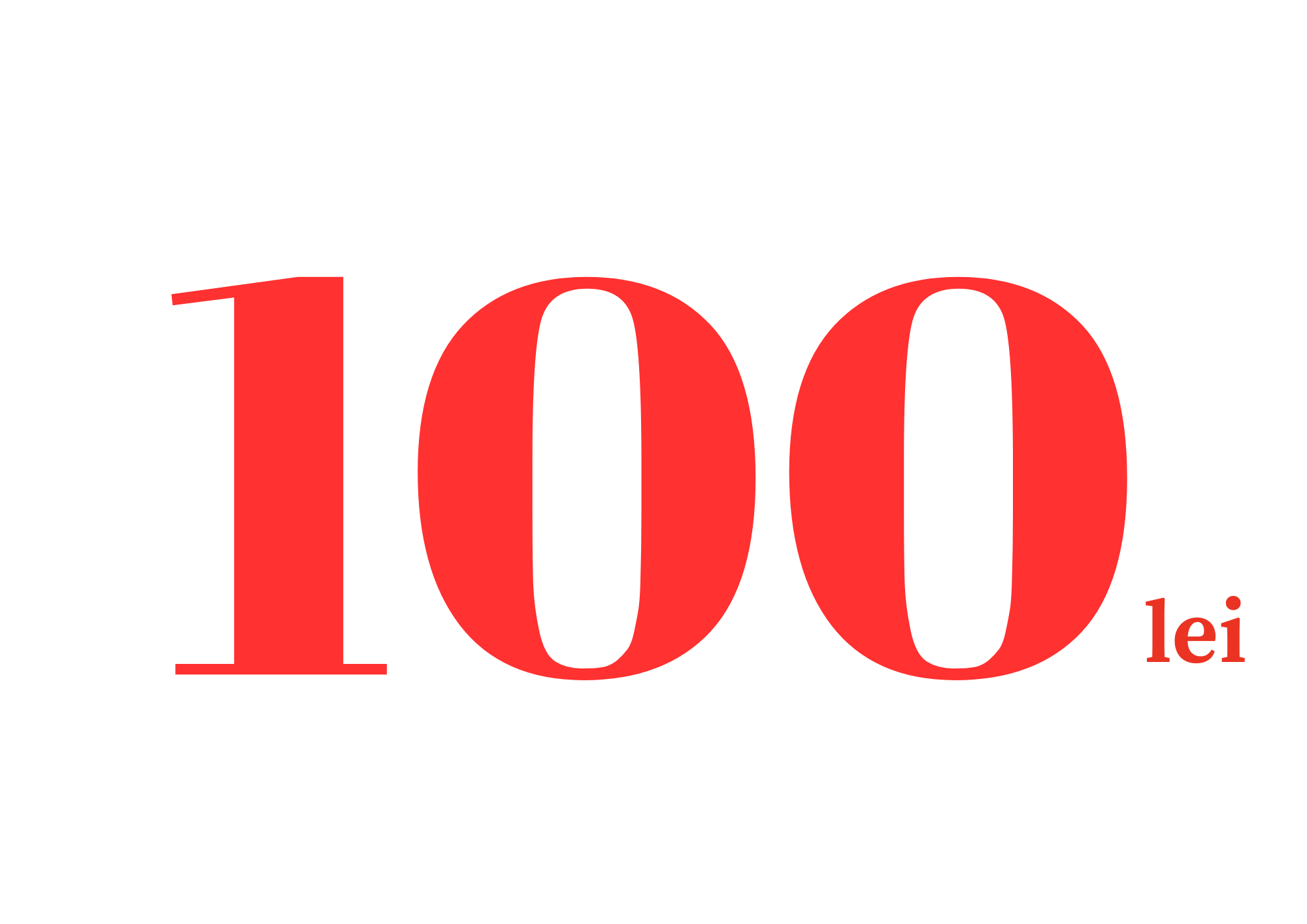 Promoție totul la 100 lei