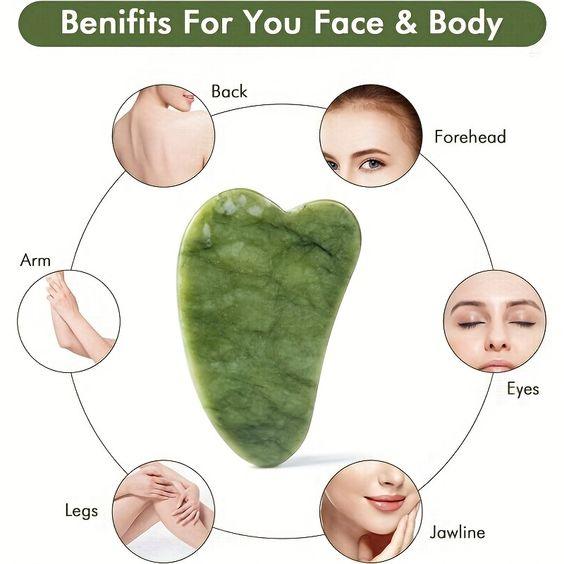 Gua-Sha (nefrit/inima)