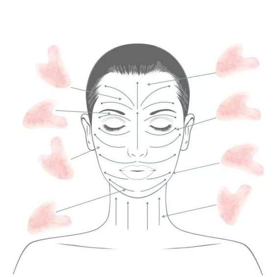 Gua-Sha (Cuarț roz /inima mare) - imaginea 5