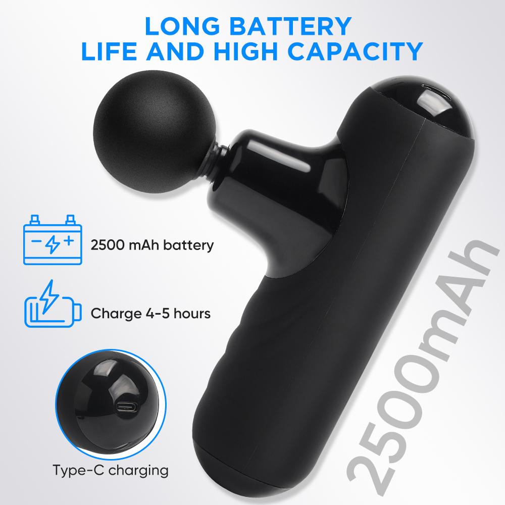 Massage gun mini (4 capete) - imaginea 16