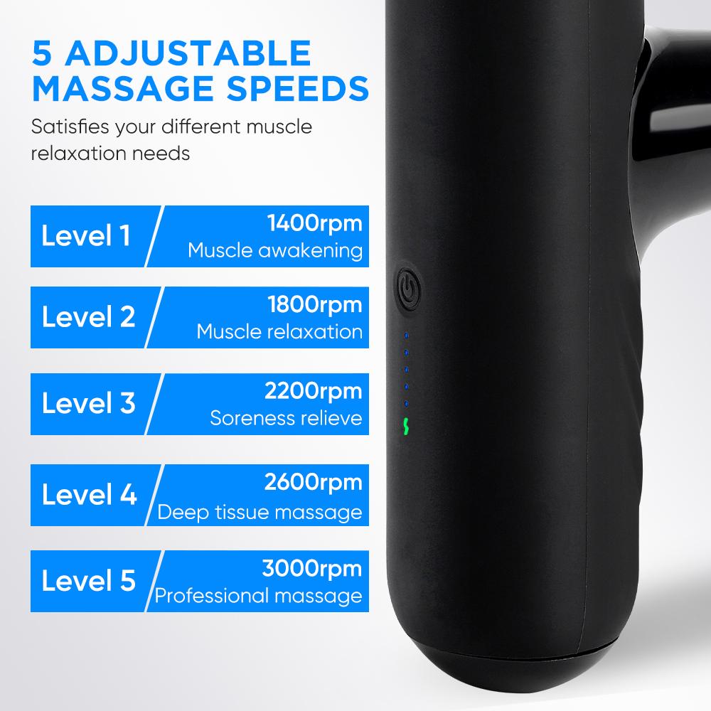 Massage gun mini (4 capete) - imaginea 15