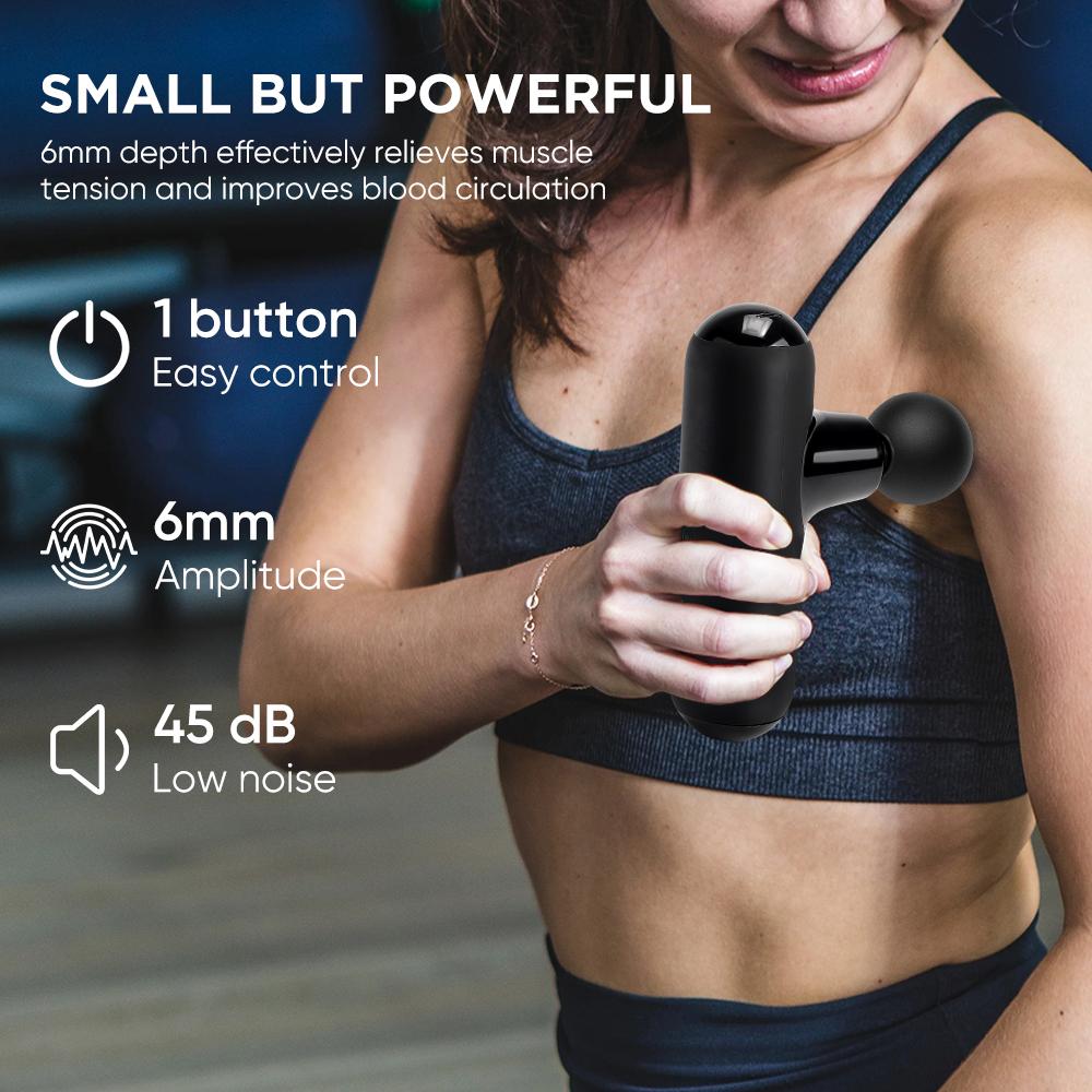 Massage gun mini (4 capete) - imaginea 12