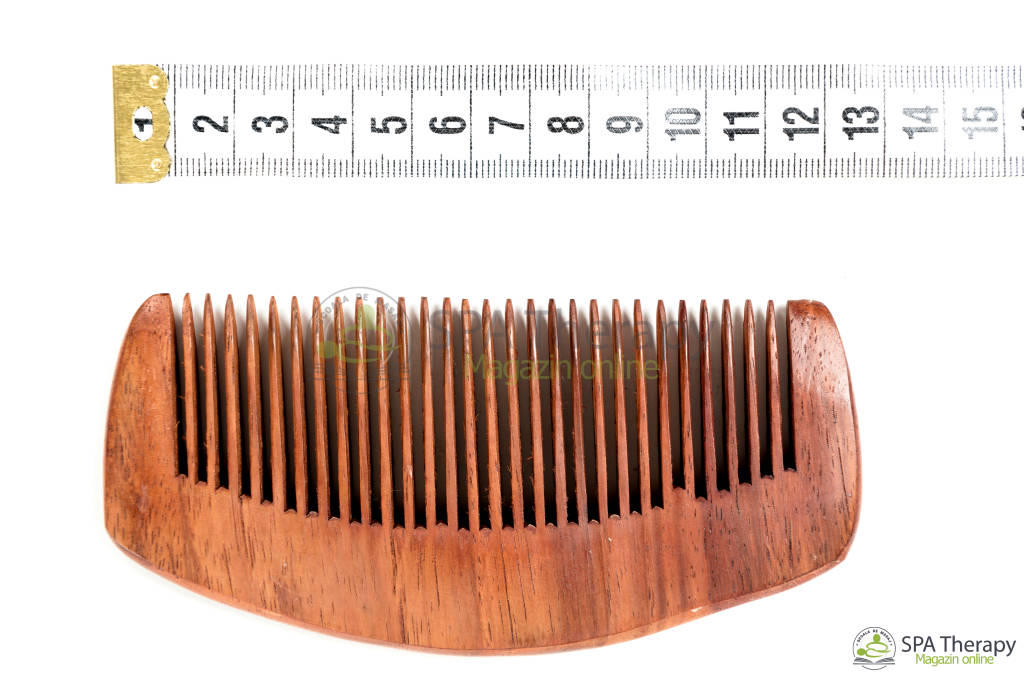Gua-Sha (lemn roșu/pieptene oval) - imaginea 2