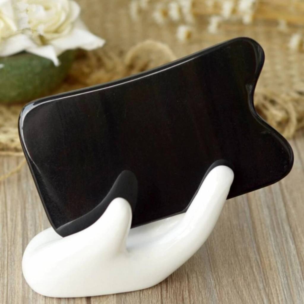 Gua-Sha (Corn de Bivol/ drept cu crestatura) - 1